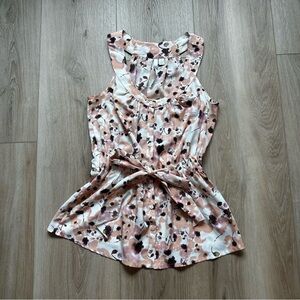 Peach Floral Lauren Conrad Top